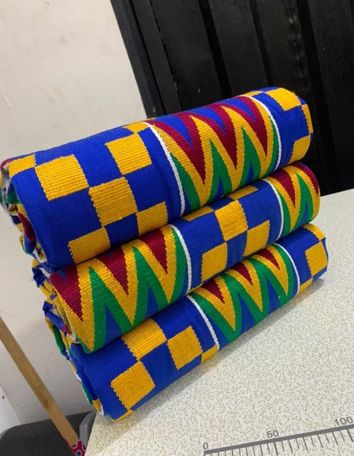Intricate Ghanaian Kente Cloth